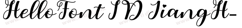 HelloFont ID JiangH字体转换 HelloFont ID JiangH字体转换